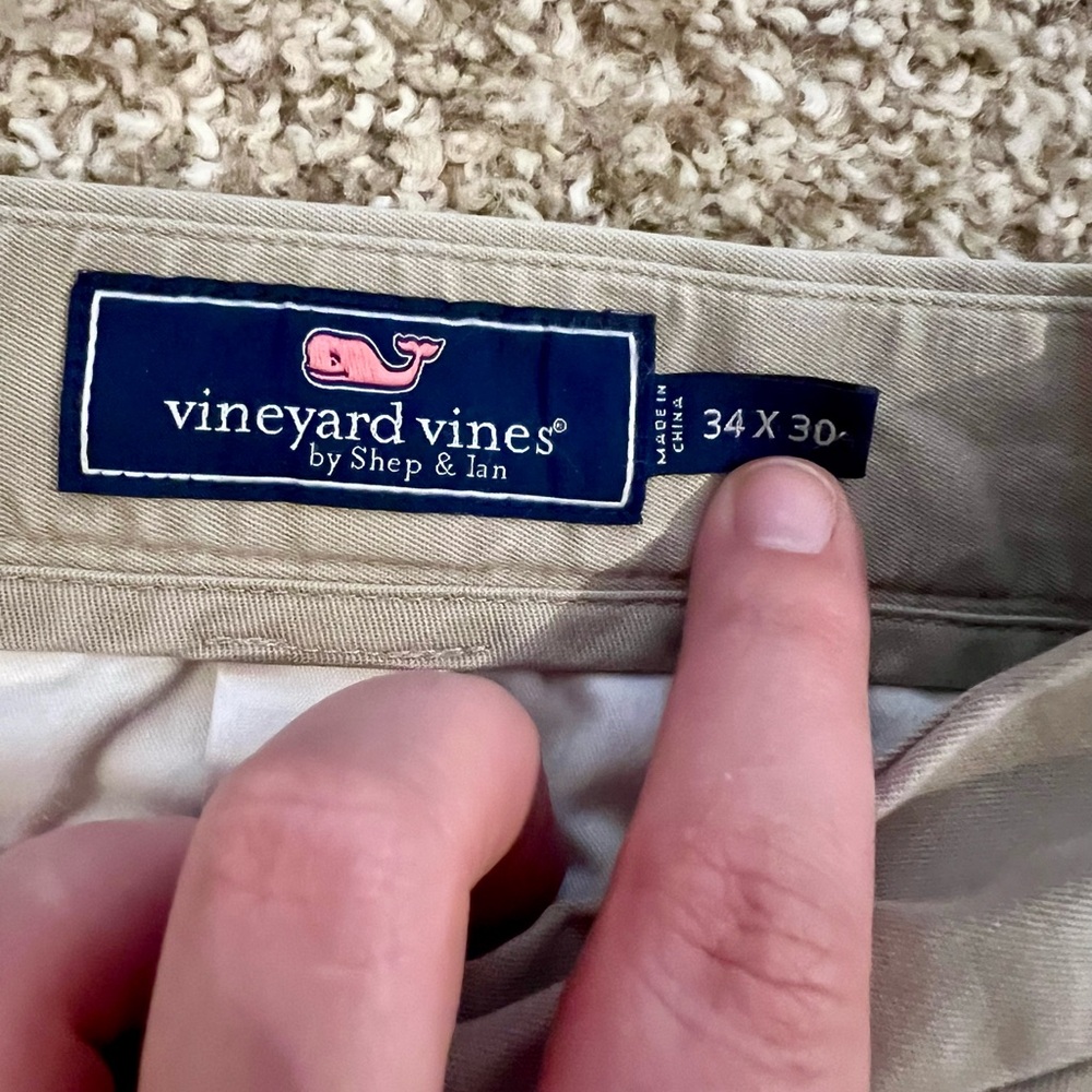 Men’s Vineyard Vines Khaki Club Pants 34x30 - Picture 2 of 3